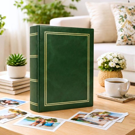 Glue bound pocket album 10x15/100 DPH46100 CLASSIC GREEN(B)