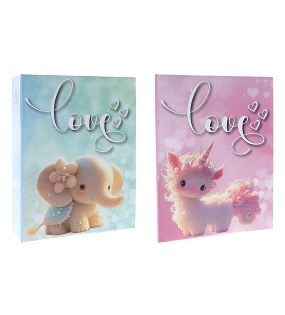 Glue bound pocket album 10x15/304 DPH46304/2 HEART LOVE