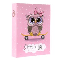 Hard cover pocket album 10x15/36 DPH4636 OWL PINK