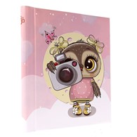 Album samoprzylepny 22,5x28/40 DRS20 CAMERA OWL PINK