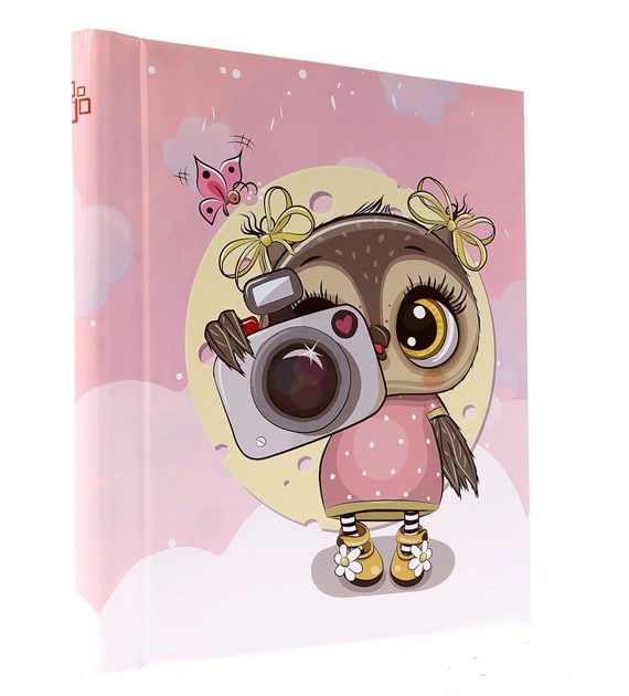 Album samoprzylepny 22,5x28/40 DRS20 CAMERA OWL PINK