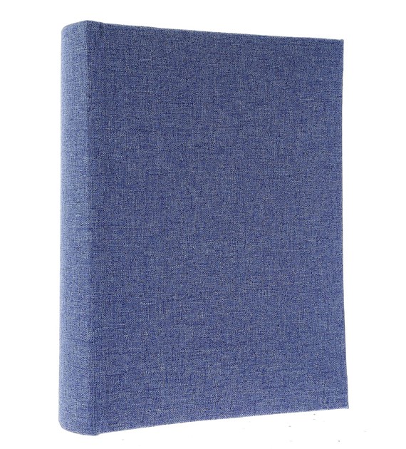 Book bound pocket album 54x86/120 KD23120/3 LINEN BLUE (INSTAX)