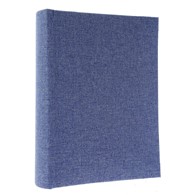 Book bound pocket album 54x86/240 KD23240/3 LINEN BLUE (INSTAX)