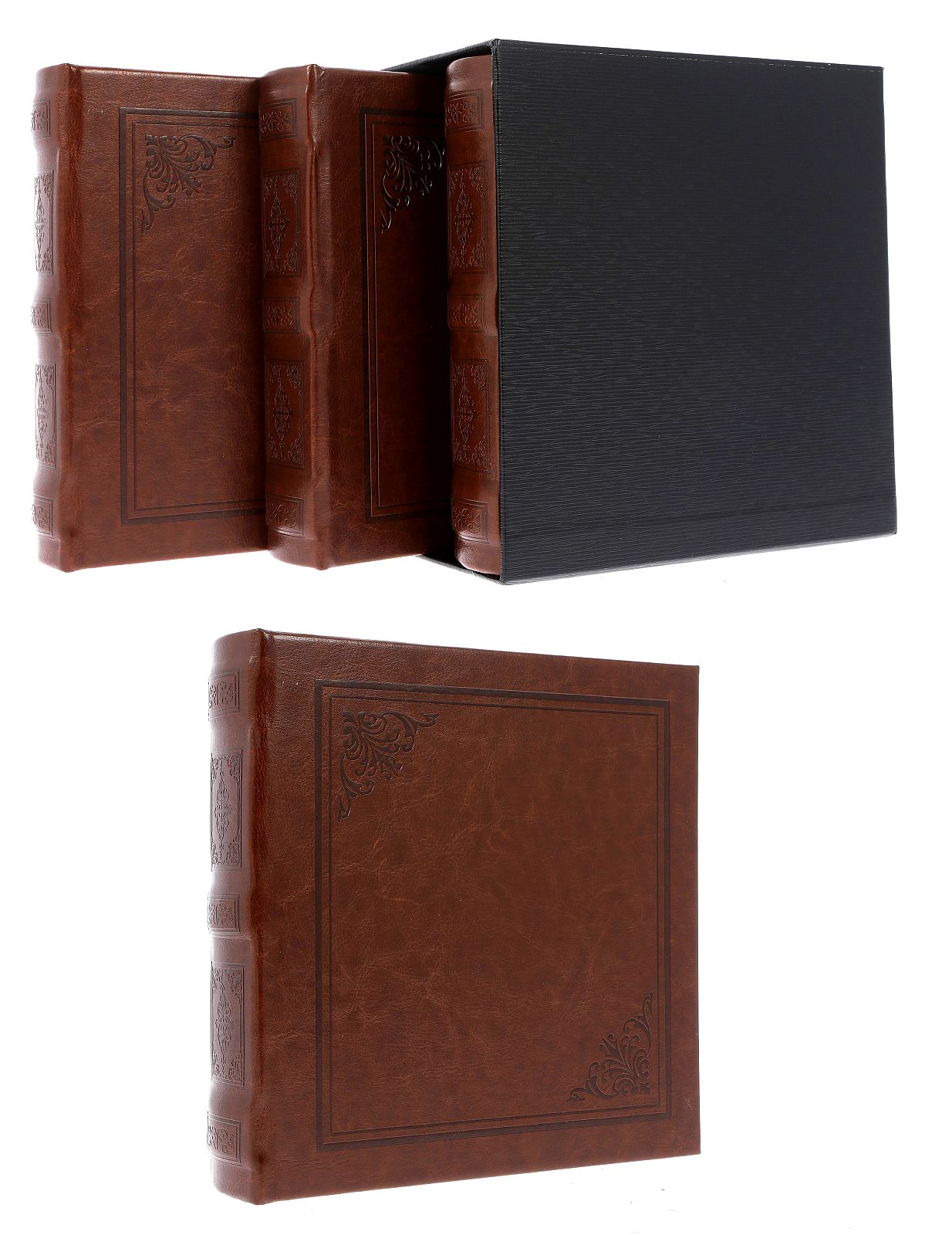 Book bound pocket albums in a gift box 10x15/200 x 3 KD46200 JOURNAL BOX3-2