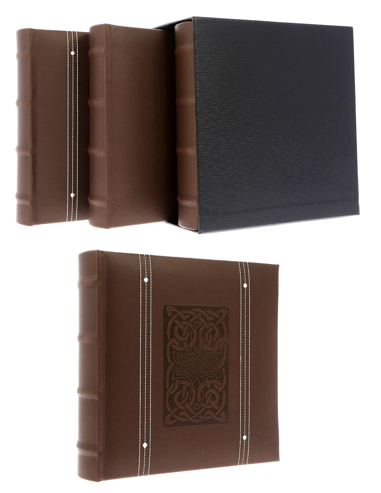 Book bound pocket albums in a gift box 10x15/200 x 3 KD46200 LINE BOX3-1