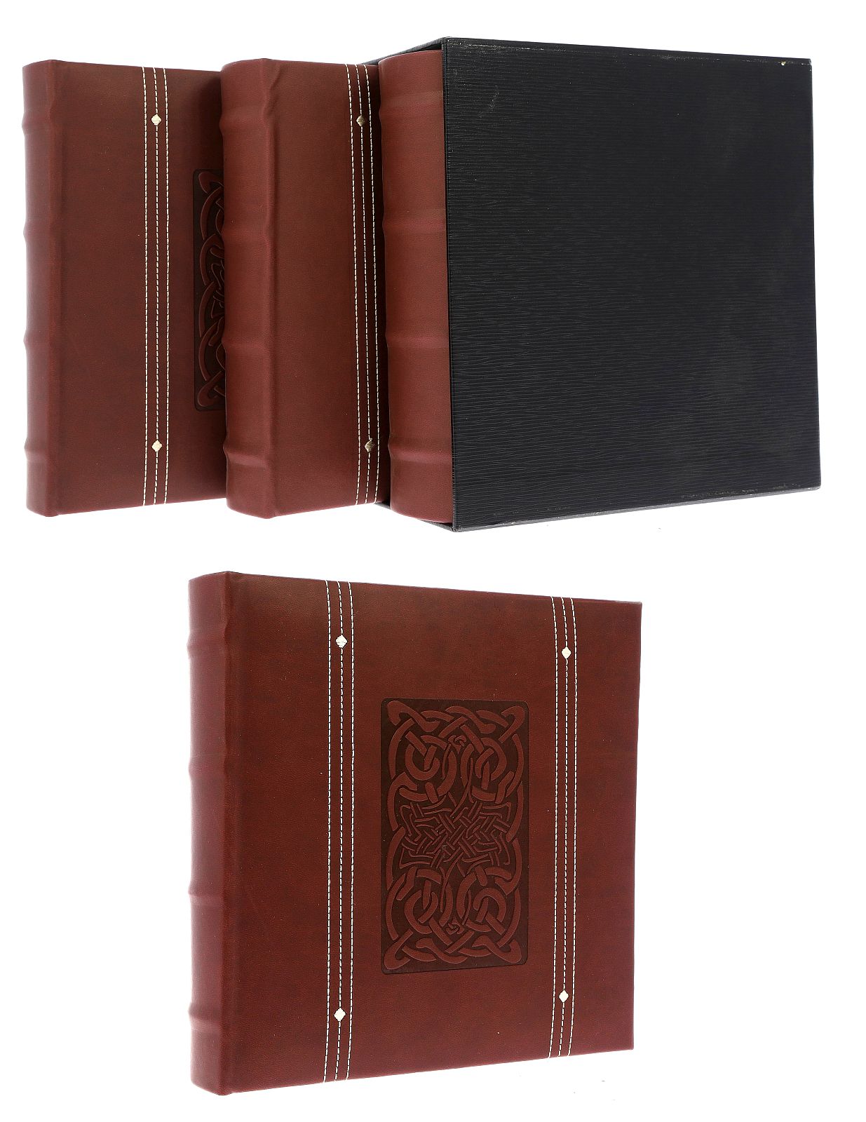 Book bound pocket albums in a gift box 10x15/200 x 3 KD46200 LINE BOX3-2