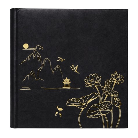 Book bound pocket album 10x15/200 KD46200 LOTUS POND BLACK