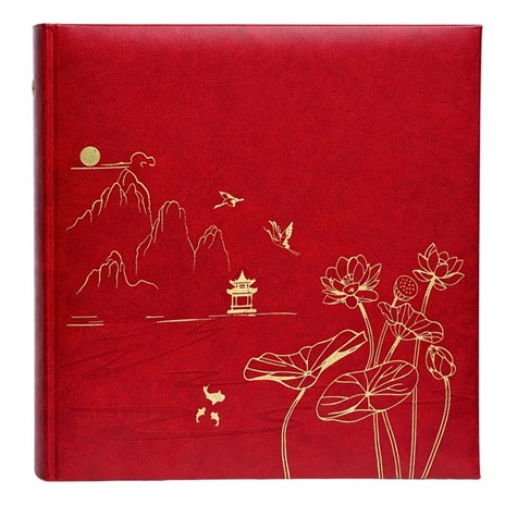 Album kieszeniowy szyty 10x15 cm 200 zdjęć KD46200LOTUS-RED