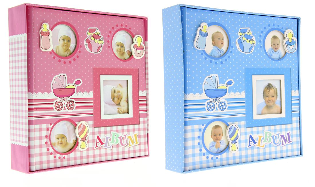 Album kieszeniowy szyty KD46200WBBABY-12<br>
Rozmiar zdjęć: 10x15<br>
Ilość zdjęć: 200<br>
Ilość zdjęć na stronie: 2<br>