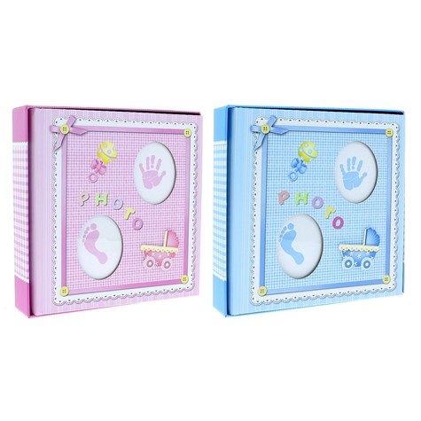 Book bound photo album KD46200WB BABY-3 w BOX'ie
