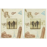 Album kieszeniowy szyty KD46300/2TRAVEL5<br>
Rozmiar zdjęć: 10x15<br>
Ilość zdjęć: 300<br>
Ilość zdjęć na stronie: 2<br>