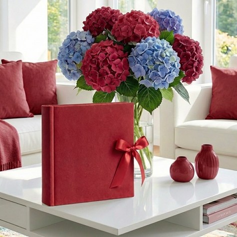 Book bound pocket album 10x15/50 KD4650 VELVET RUBY