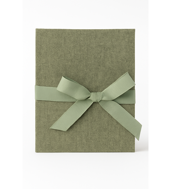 Leporello album 13x18/12 LP57 LINEN OLIVE