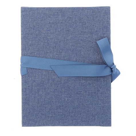 Leporello album 15x21/12 LP68 LINEN BLUE