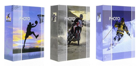 Album kieszeniowy klejony MM46100SPORT<br>
Rozmiar zdjęć: 10x15<br>
Ilość zdjęć: 100<br>
Ilość zdjęć na stronie: 1<br>