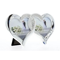 Double hearts photo frame PF03