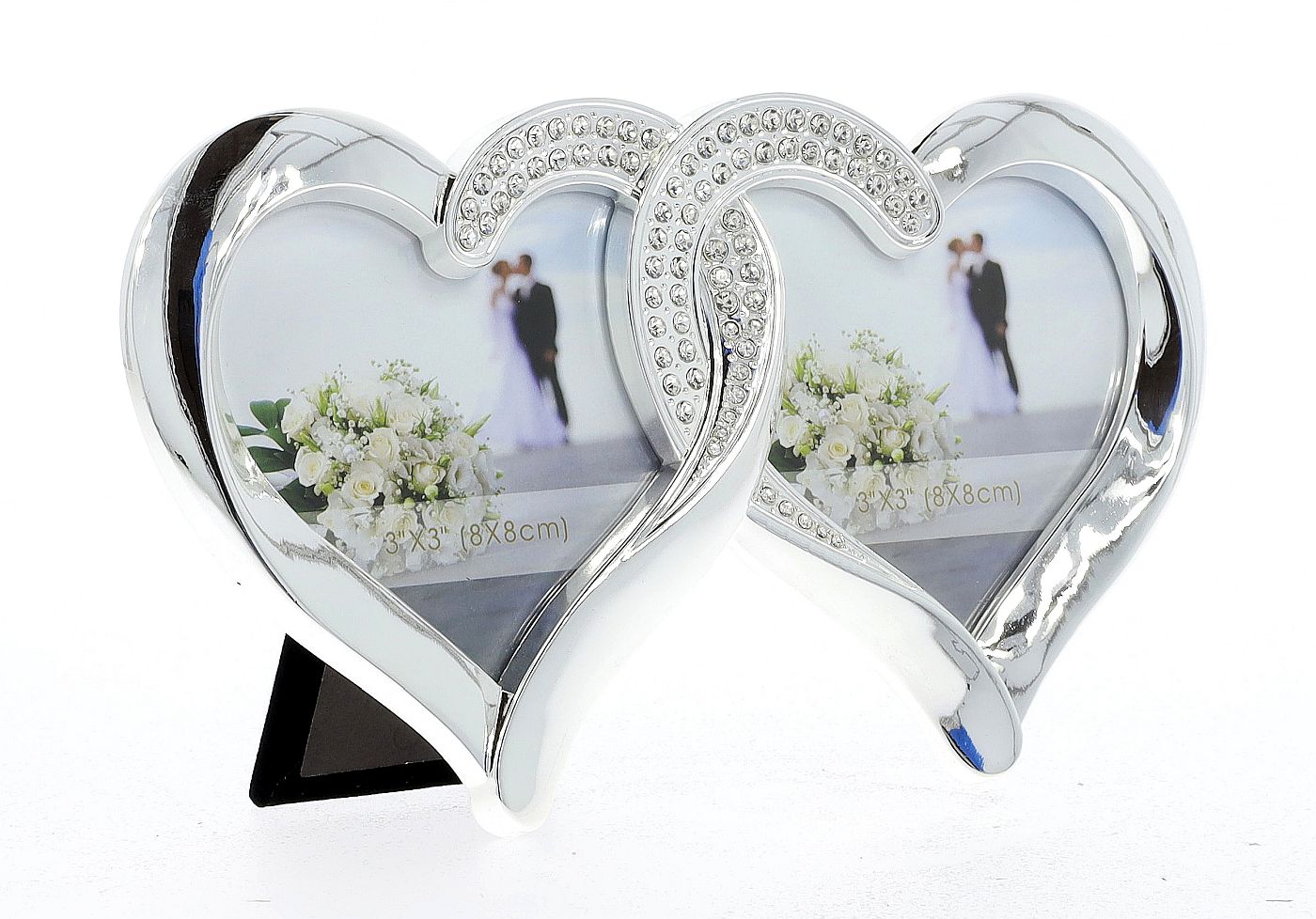 Double hearts photo frame PF03