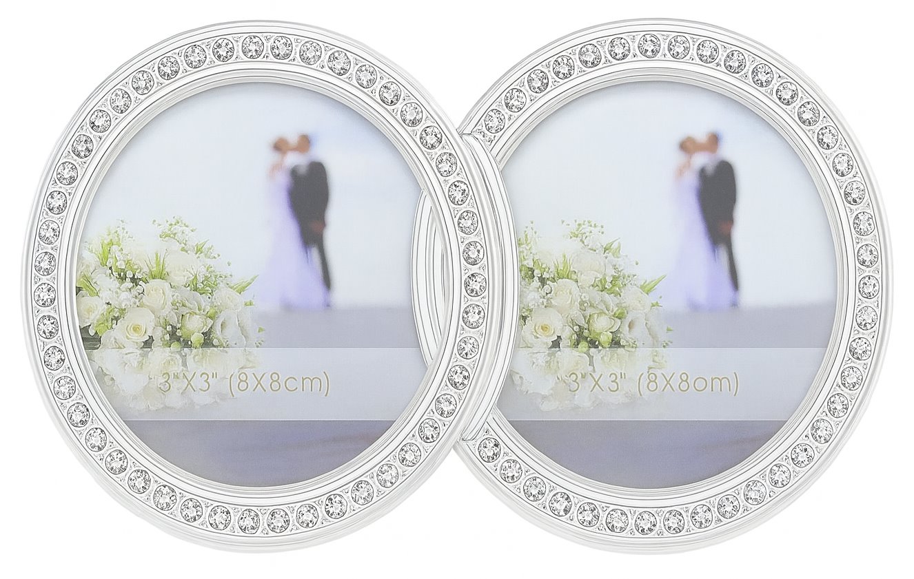 Double hearts photo frame PF04