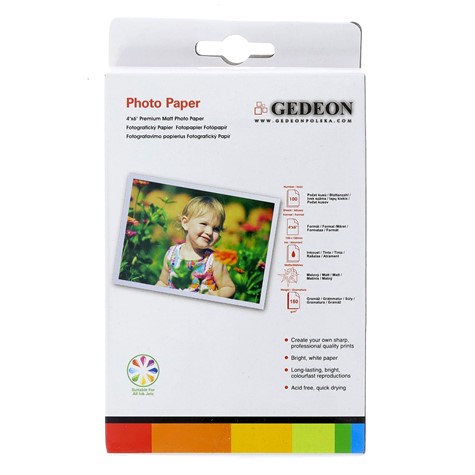 Gedeon Photo Paper Matt 260 g/m2/ A4 / 21x29,7cm / 25 szt / PM21-260-25