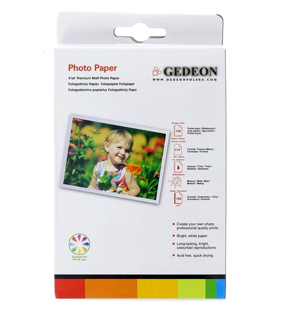 Gedeon Photo Paper Matt 260 g/m2/ A4 / 21x29,7cm / 25 szt / PM21-260-25