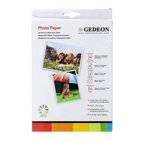Gedeon Photo Paper Matt 260 g/m2/ 5R / 13x18cm / 50 szt / PM13-260-50