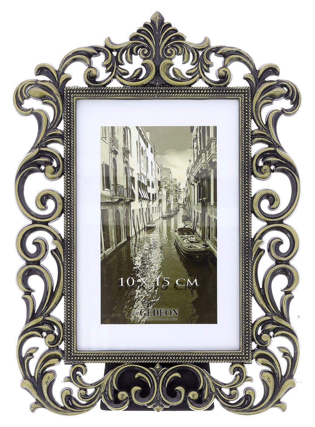 Decorative metal brass frame 10x15cm RM0446G