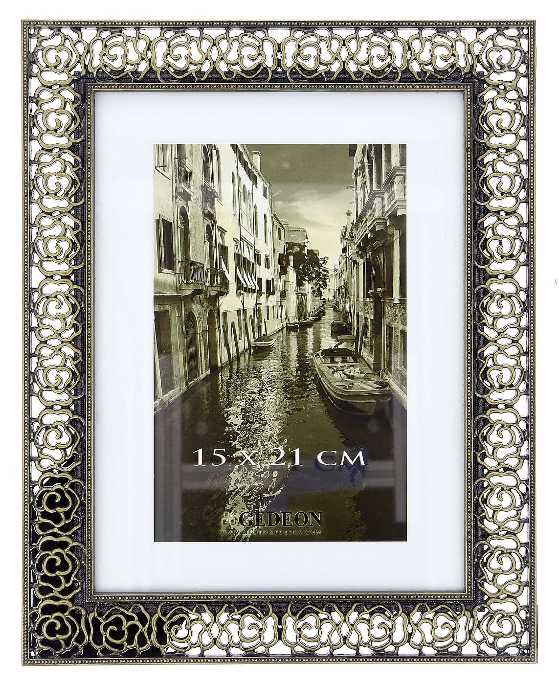 Decorative metal brass frame 15x20cm RM0768G