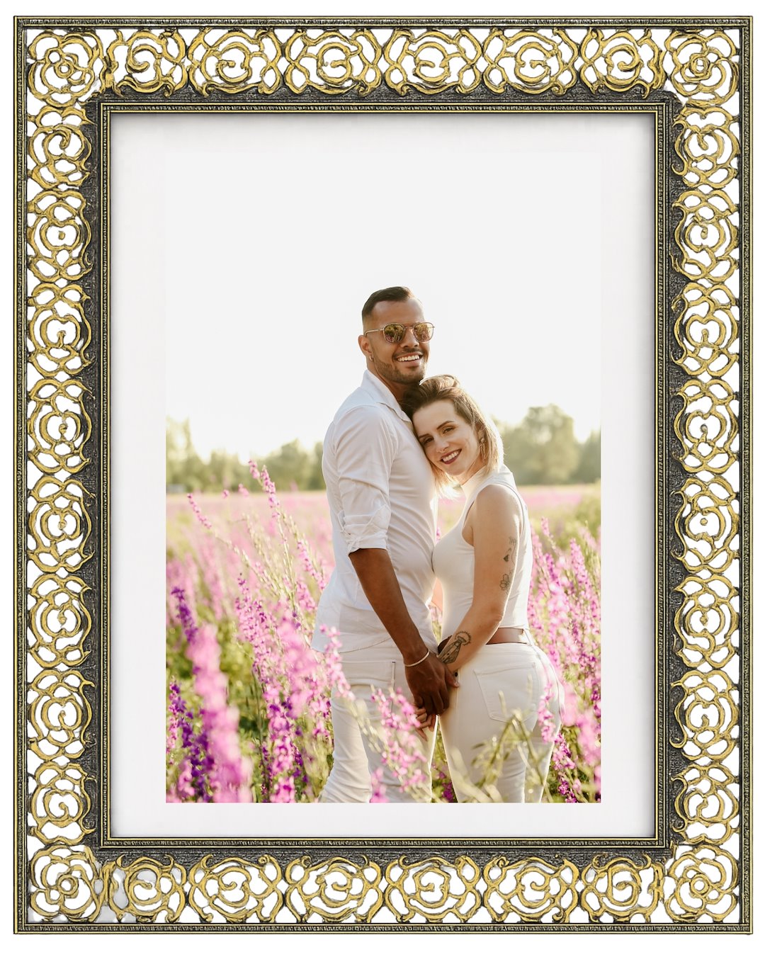 Decorative metal brass frame 15x20cm RM0768G