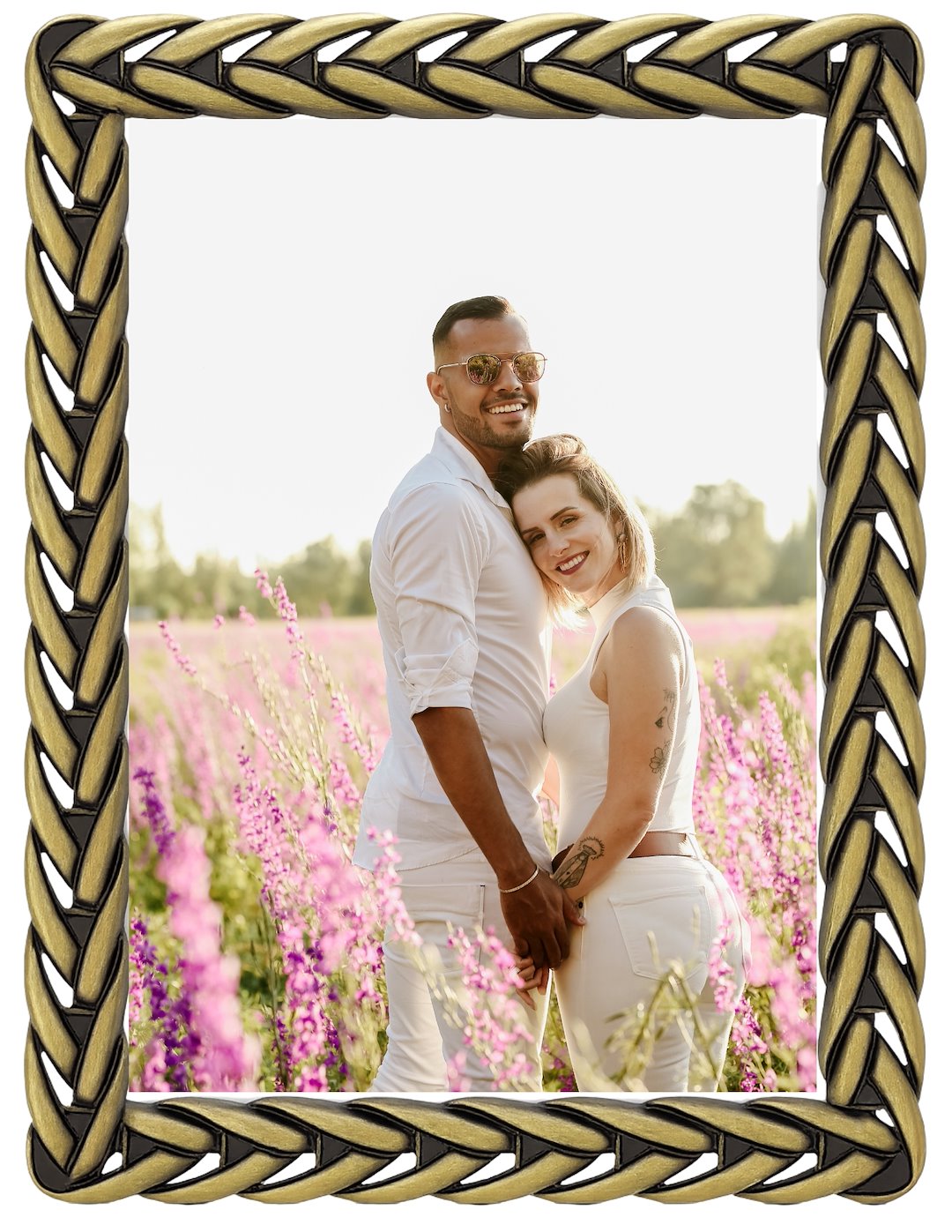 Decorative metal brass frame 15x20cm RM0868G