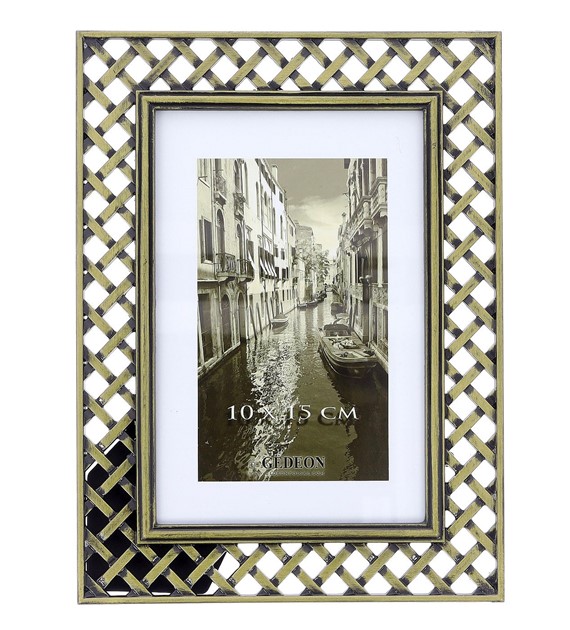 Decorative metal brass frame 10x15cm RM0946G