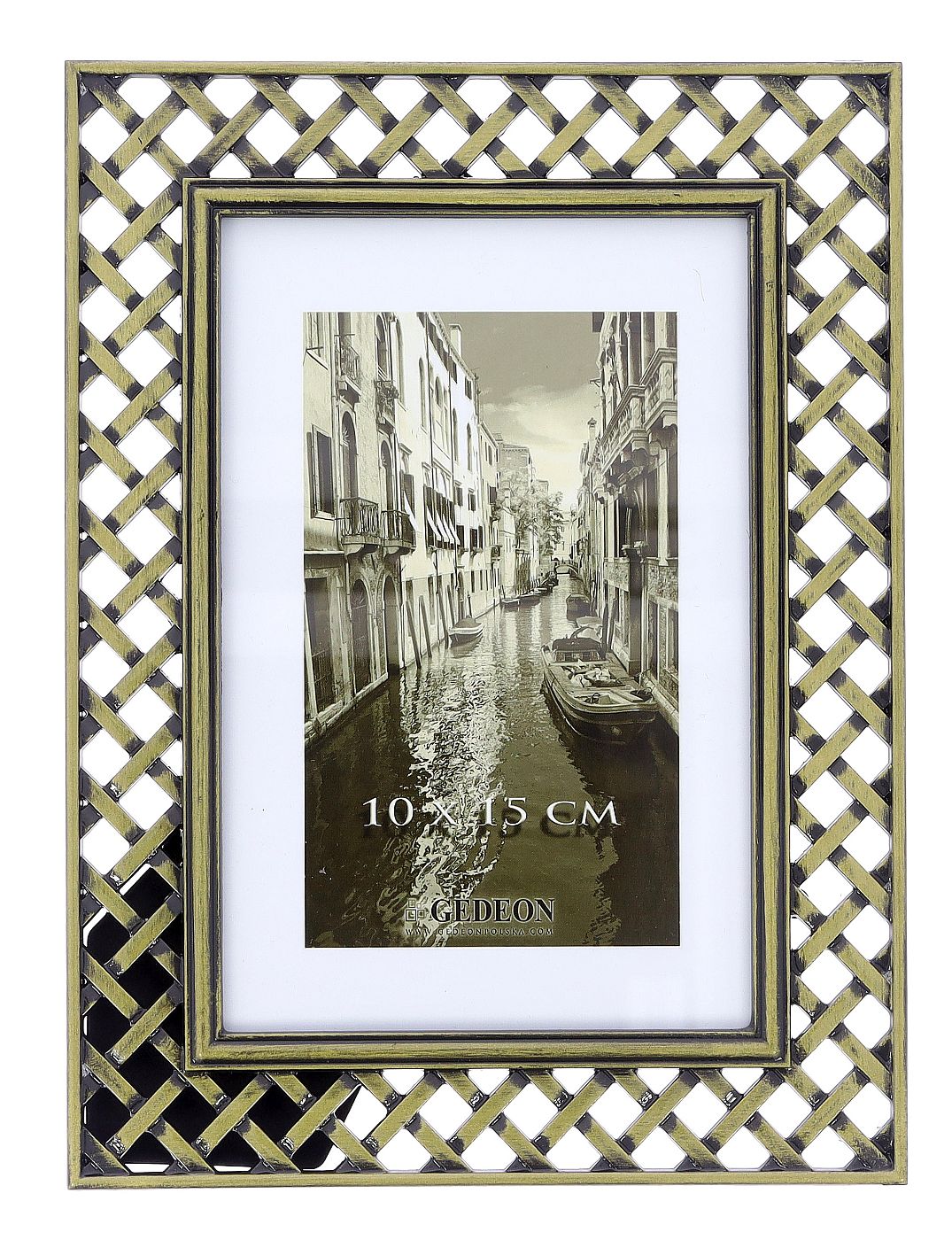 Decorative metal brass frame 10x15cm RM0946G