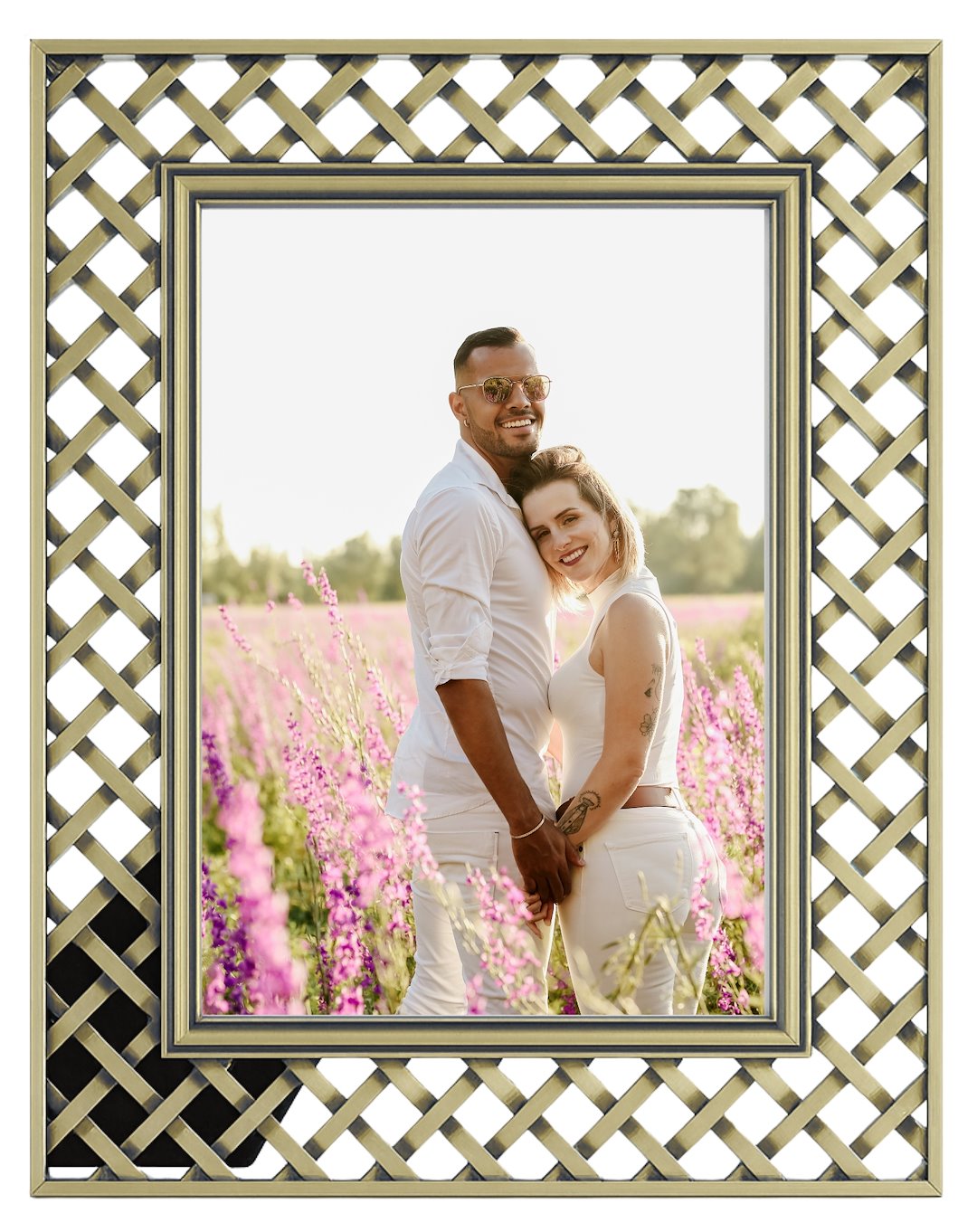 Decorative metal brass frame 10x15cm RM0946G
