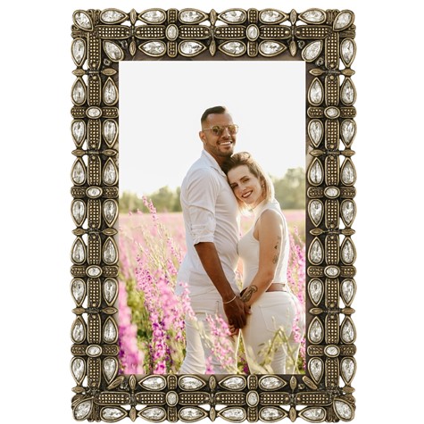 Decorative metal brass frame 10x15cm RM1646G