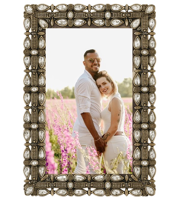 Decorative metal brass frame 10x15cm RM1646G