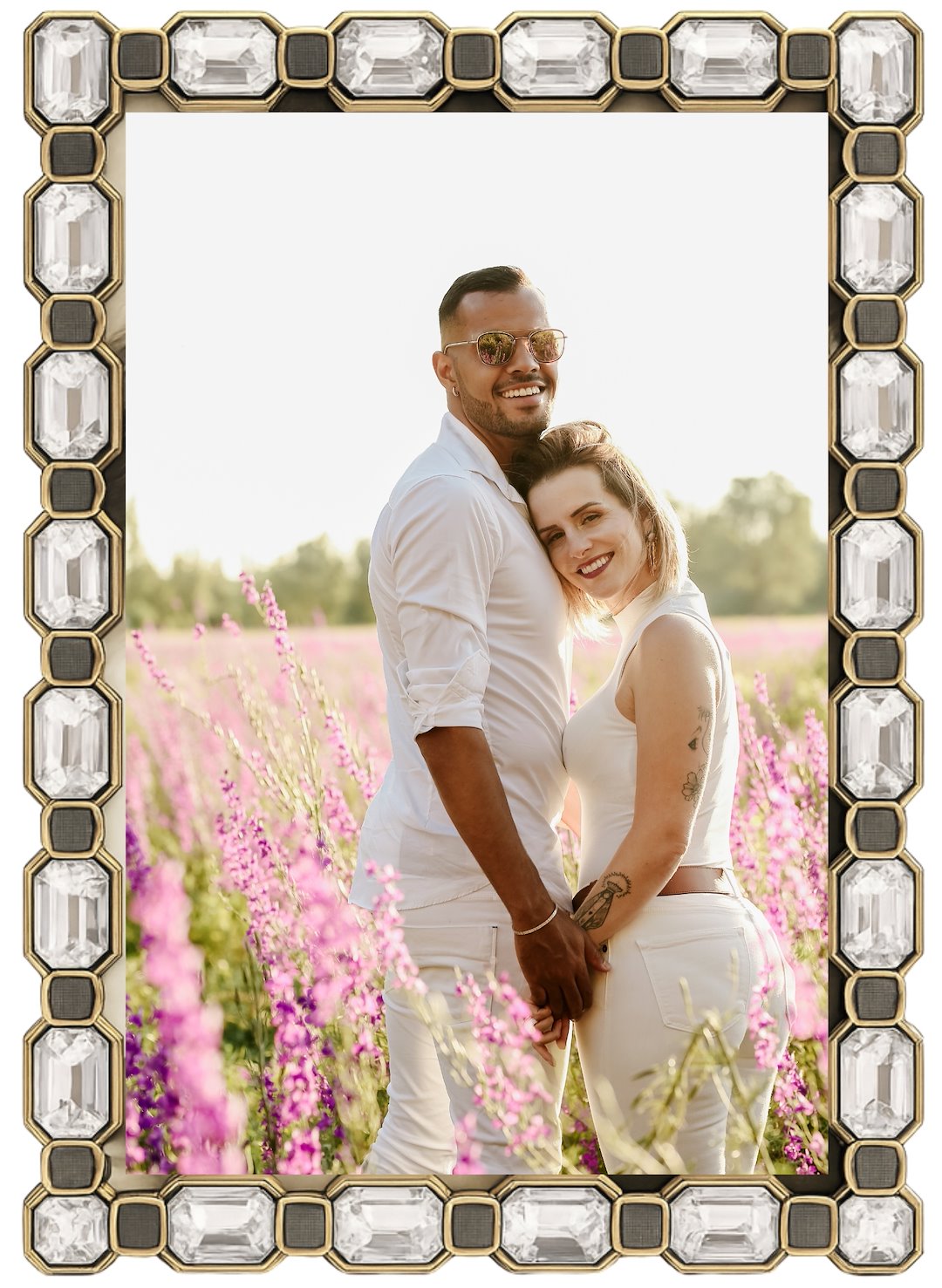 Decorative metal brass frame 10x15cm RM1846G