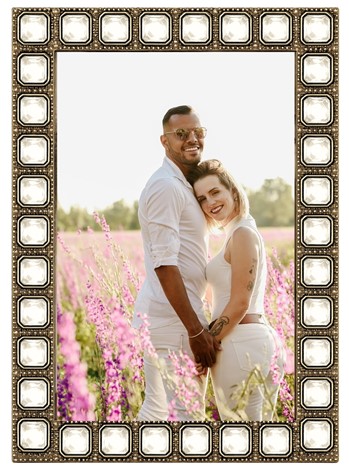 Ramka metalowa RM1946G<br>
Rozmiar ramki: 10x15<br>