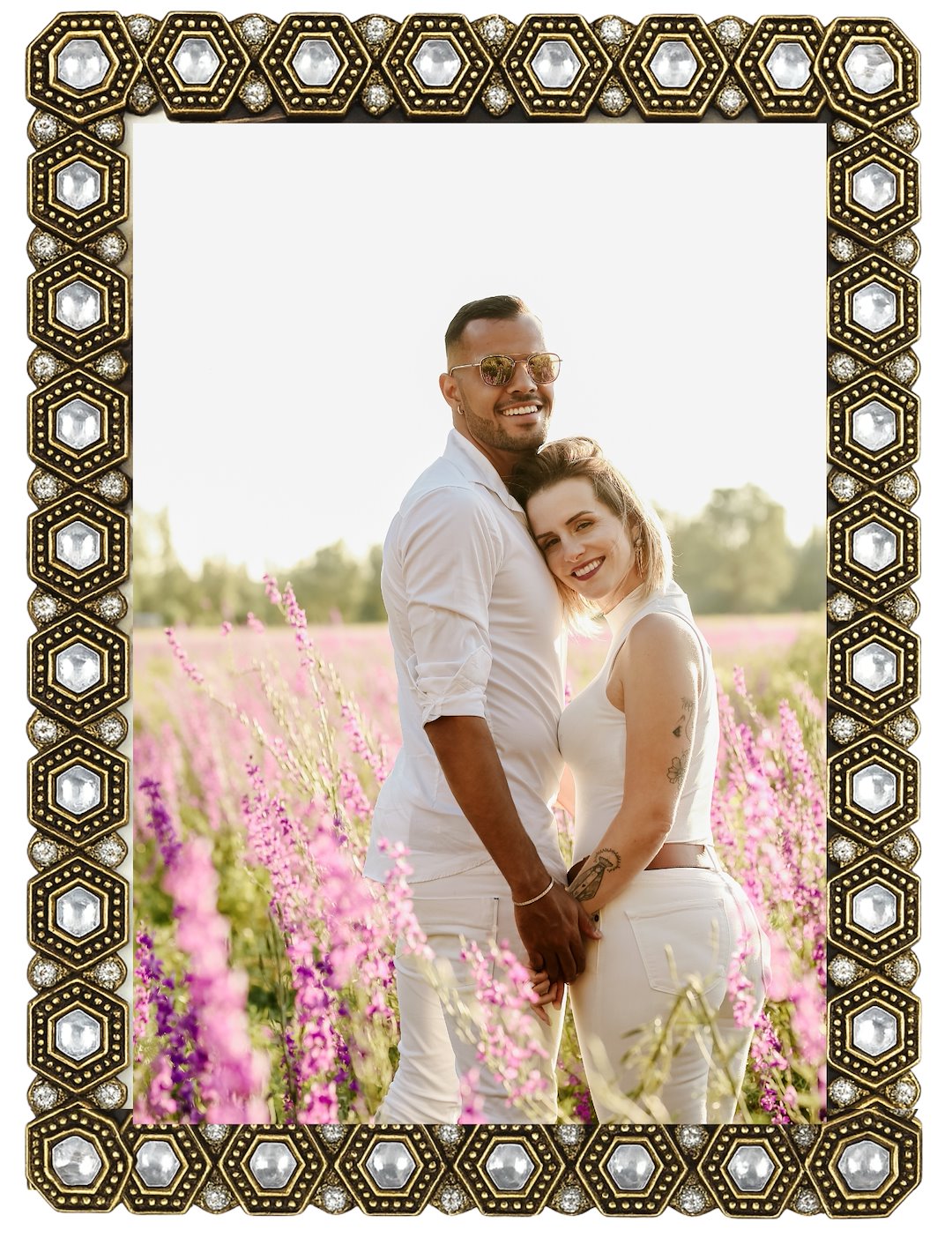 Decorative metal brass frame 13x18cm RM2357G