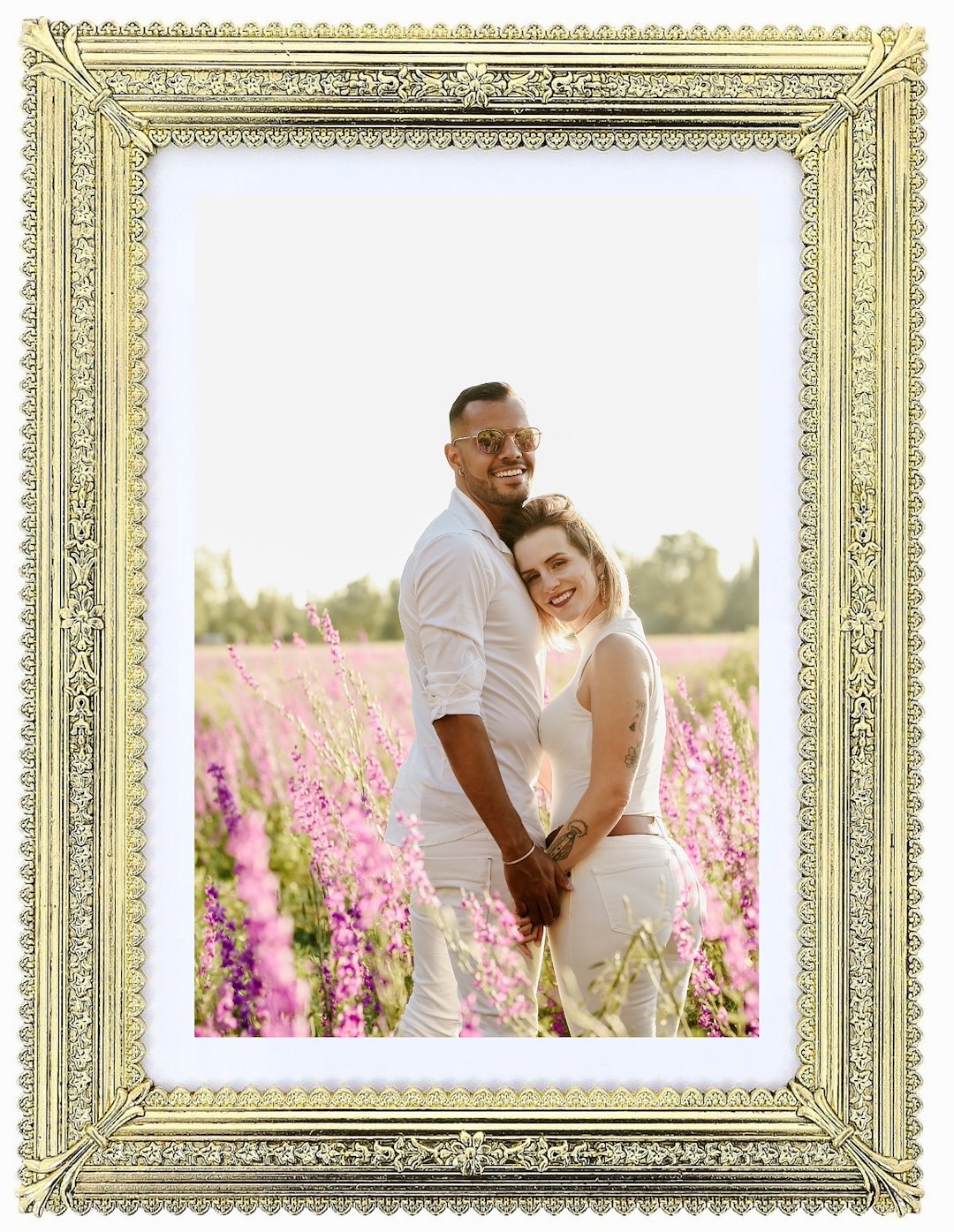 Decorative metal brass frame 13x18cm RM2957NG