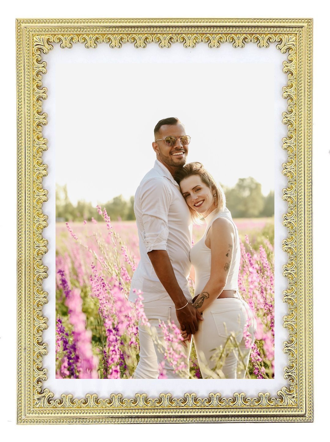 Decorative metal brass frame 13x18cm RM3257NG