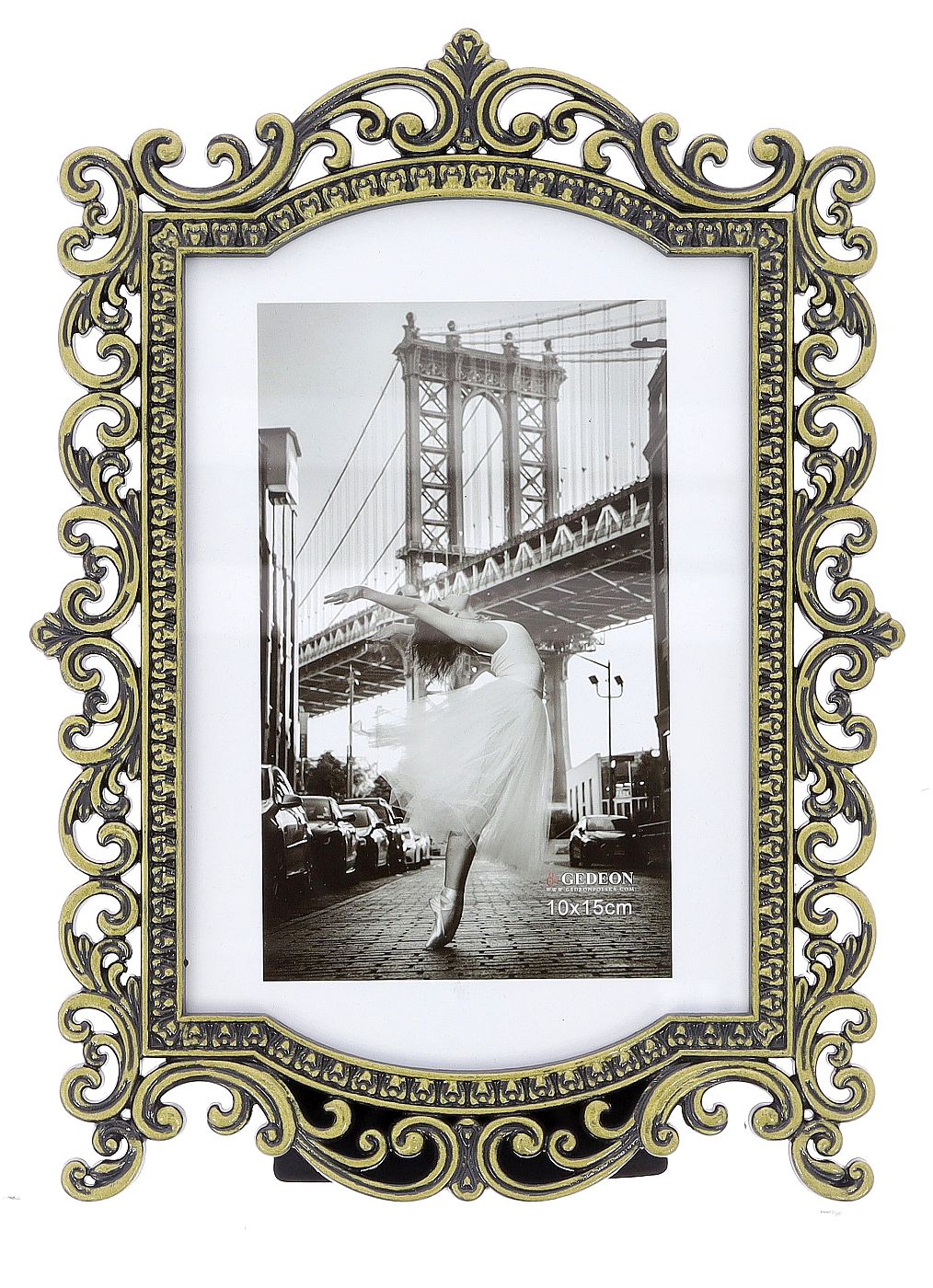 Decorative metal brass frame 10x15cm RM0446G