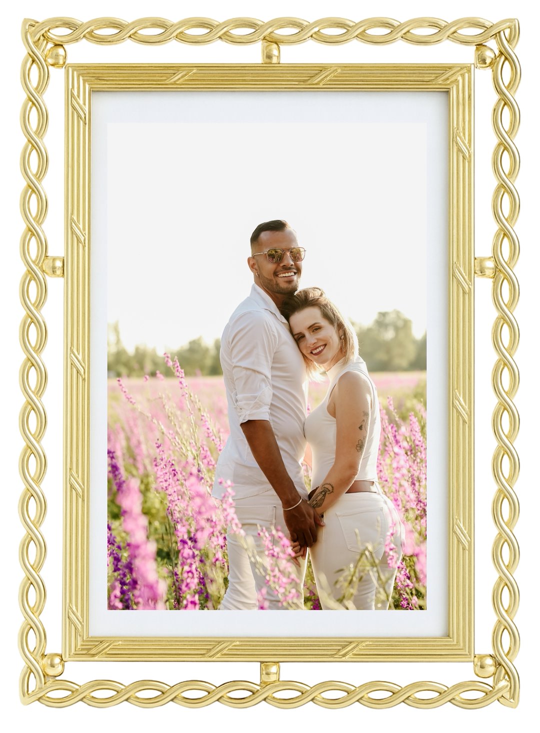 Decorative metal brass frame 10x15cm RM4146NG