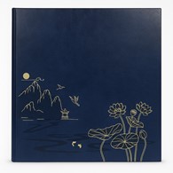 Screw bound pocket album 10x15/500 SB46500 LOTUS POND BLUE