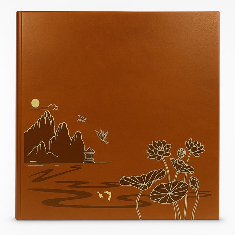 Screw bound pocket album 10x15/500 SB46500 LOTUS POND BROWN