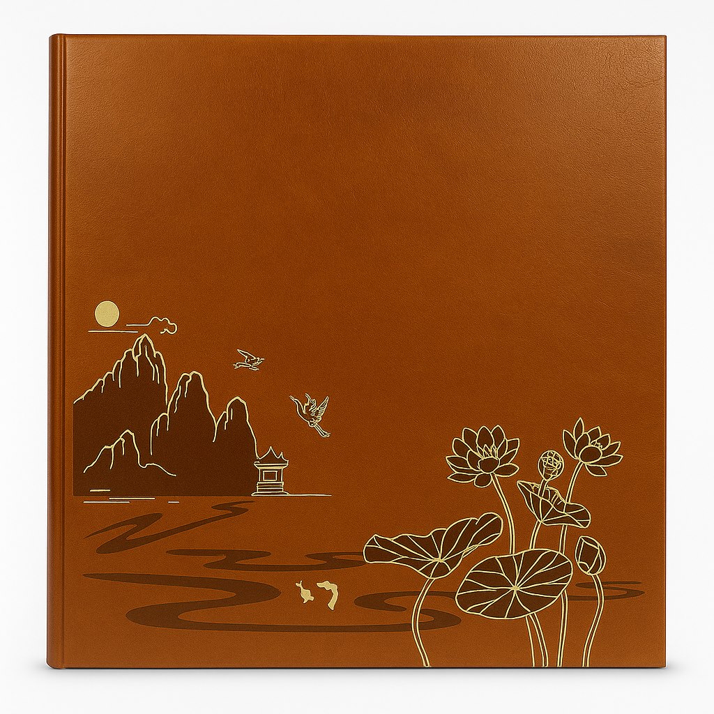 Screw bound pocket album 10x15/500 SB46500 LOTUS POND BROWN