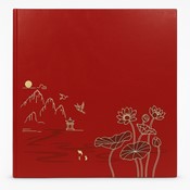 Screw bound pocket album 10x15/500 SB46500 LOTUS POND RED