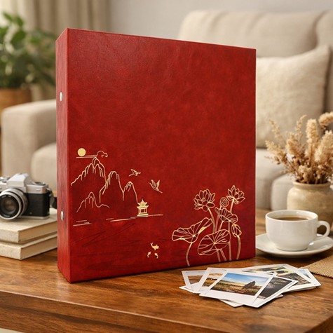 Screw bound pocket album 10x15/1000 SBC461000 LOTUS RED