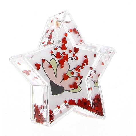 Water globe flower shape ..... mm WB1004H (heart)