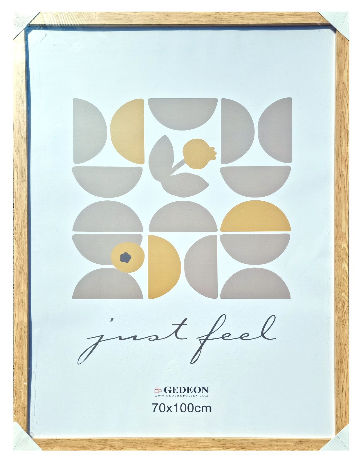 Wooden frame 70x100cm with plexi YD70 (30x20mm)